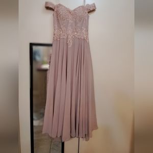 Pink S Straight Gown